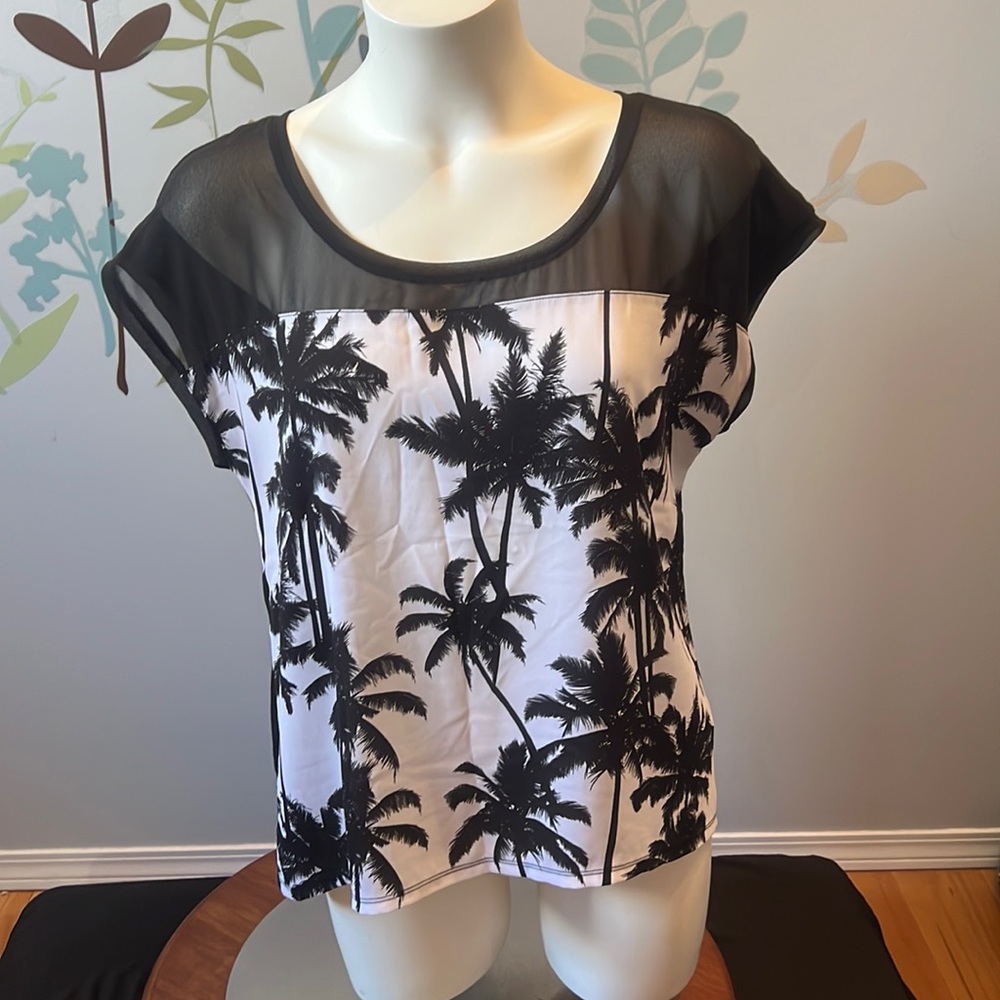 2/$40 White and Black with sheer top portion